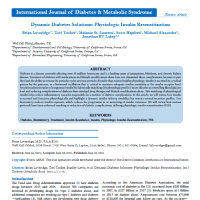 Dynamic Diabetes Solutions: Physiologic Insulin Resensitization