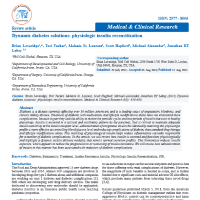 Dynamic diabetes solutions physiologic insulin resensitization