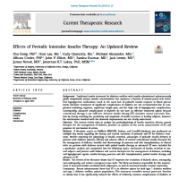 Effects of Periodic Intensive Insulin Therapy: An Updated Review