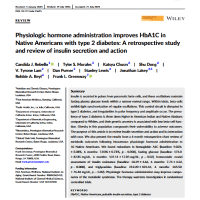 Physiologic hormone administration improves HbA1C in Native Americans with type 2 diabetes: A retrospective study and review of insulin secretion and action